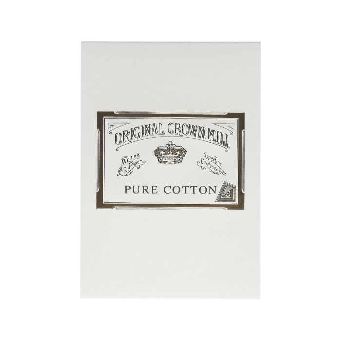 Crown Mill Correspondence Pad A5 - (50 Sheets, Pure Cotton)