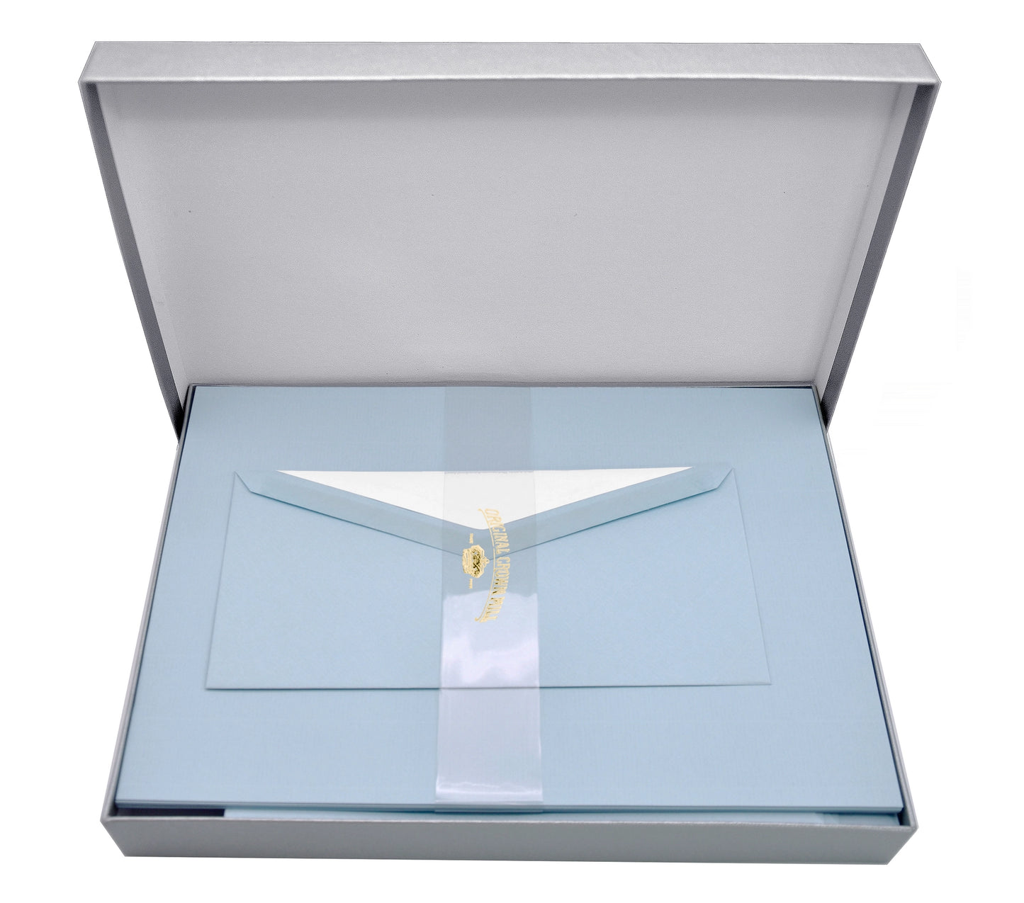 Crown Mill Silver Line Correspondence Set (Paper and Envelopes) - A4 Vergé (5 colors)