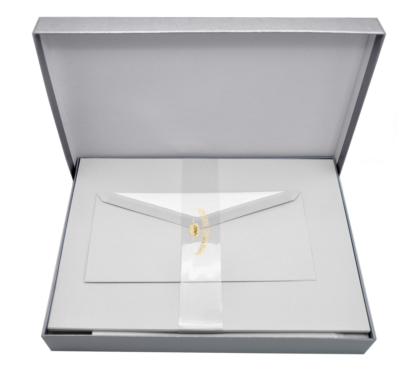 Crown Mill Silver Line Correspondence Set (Paper and Envelopes) - A4 Vergé (5 colors)