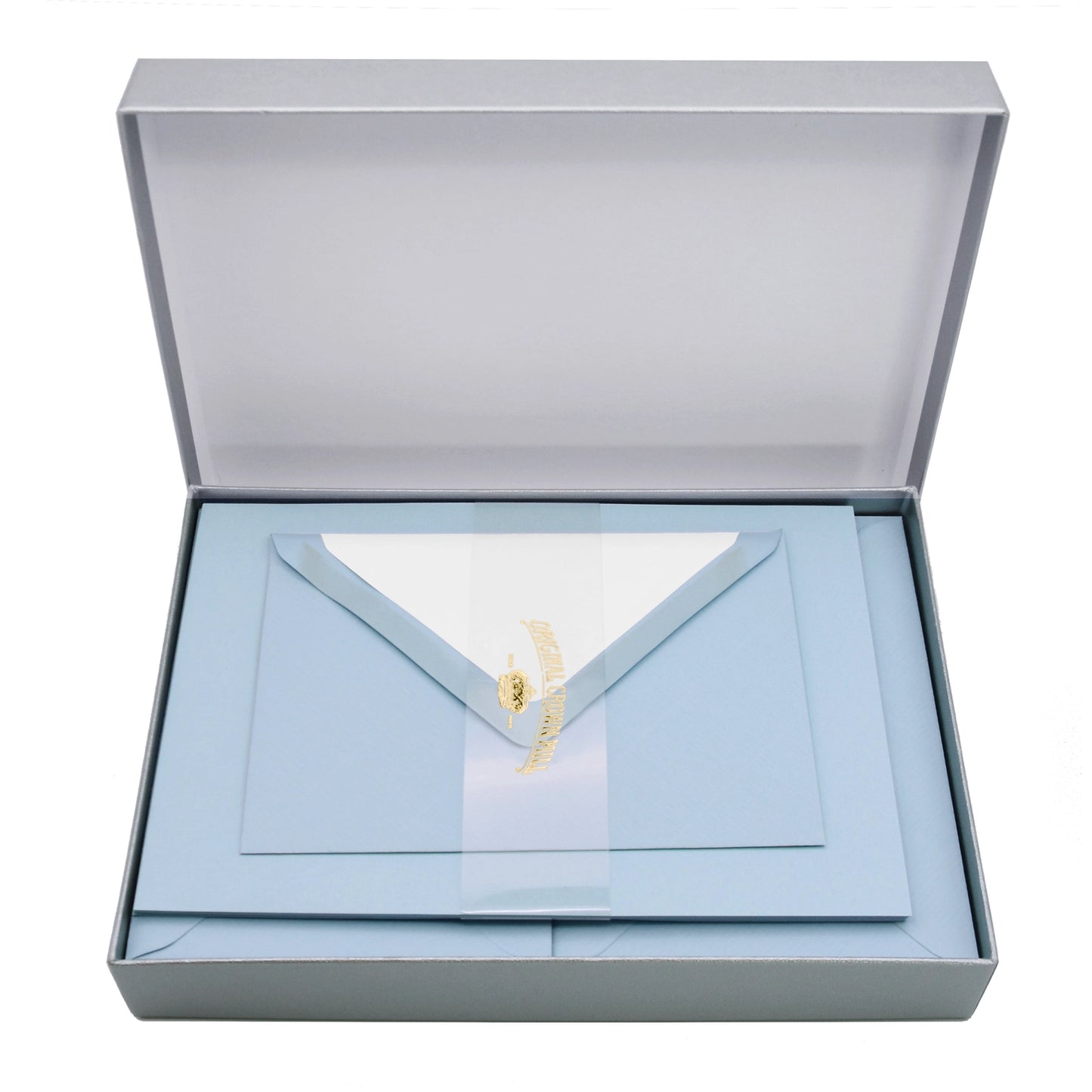 Crown Mill Silver Line Correspondence Set (Paper and Envelopes) - A5 Vergé (5 colors)