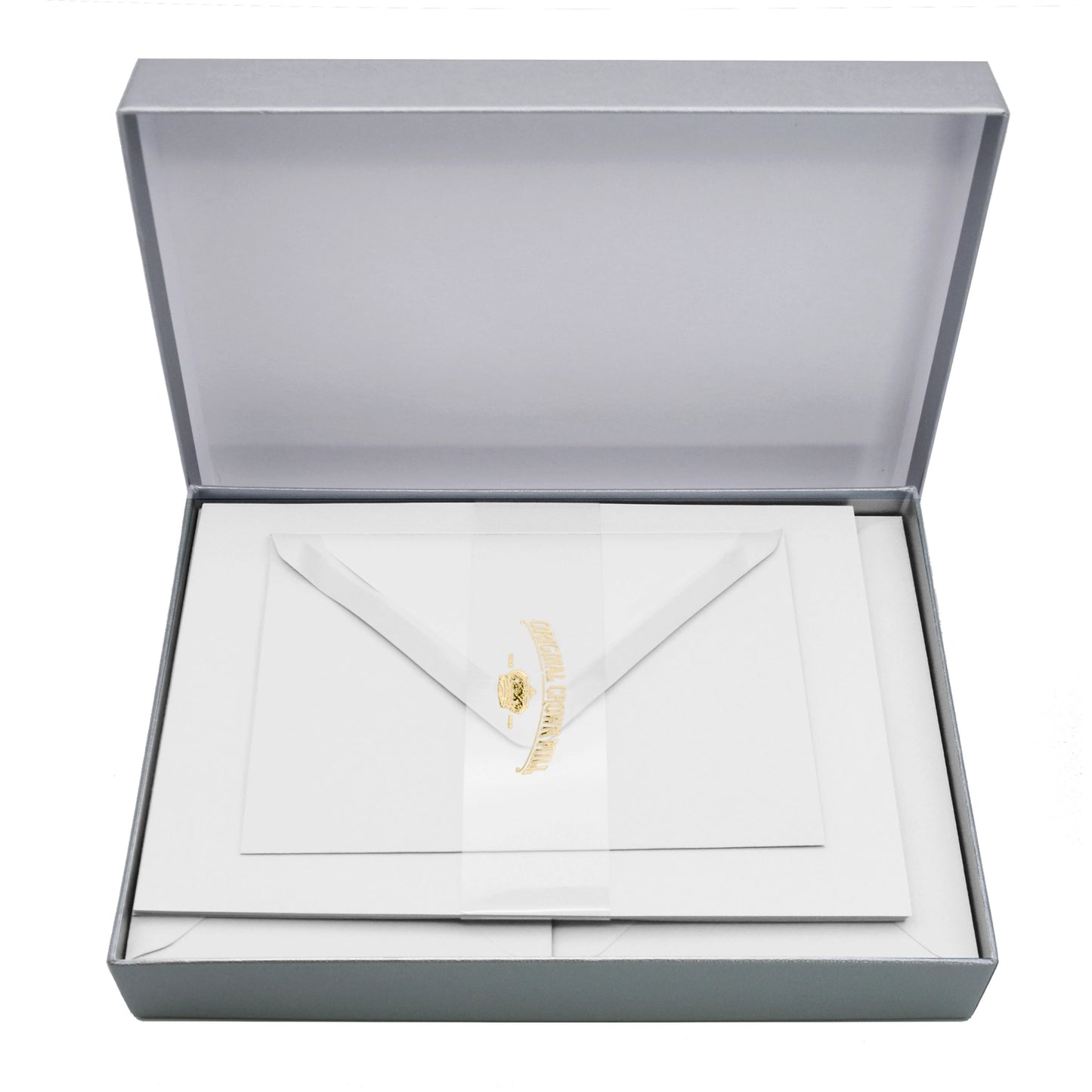 Crown Mill Silver Line Correspondence Set (Paper and Envelopes) - A5 Vergé (5 colors)