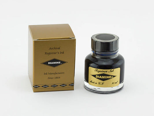 Diamine Registrar's Blue Black Ink (30mL)