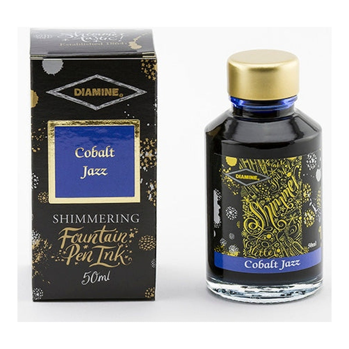 Diamine Ink - Cobalt Jazz (Shimmer - 50mL Bottle)