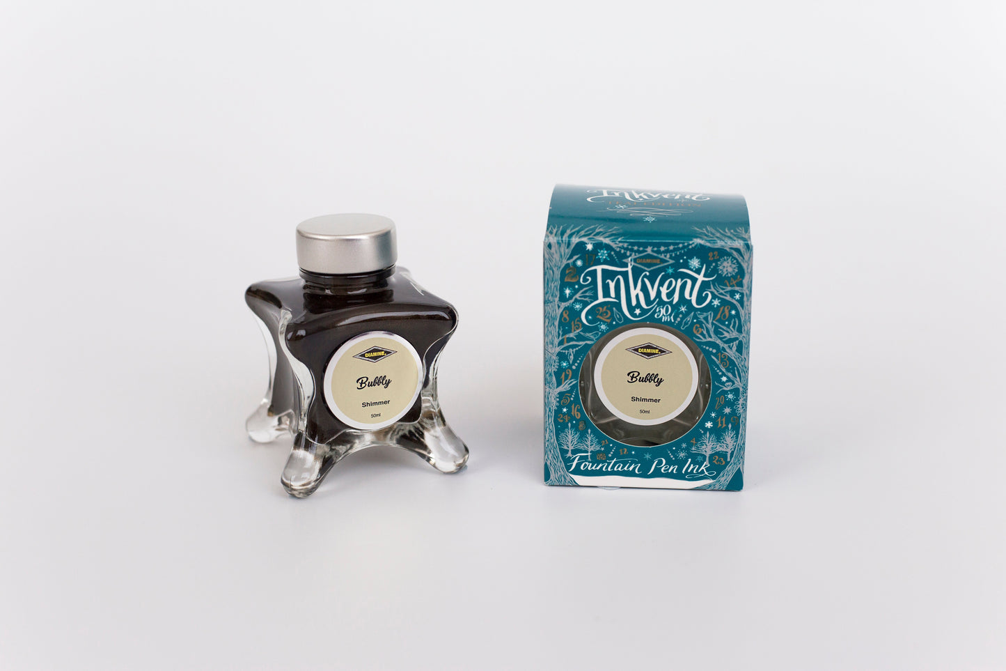 Diamine Inkvent Teal Edition - Bubbly Shimmer Ink