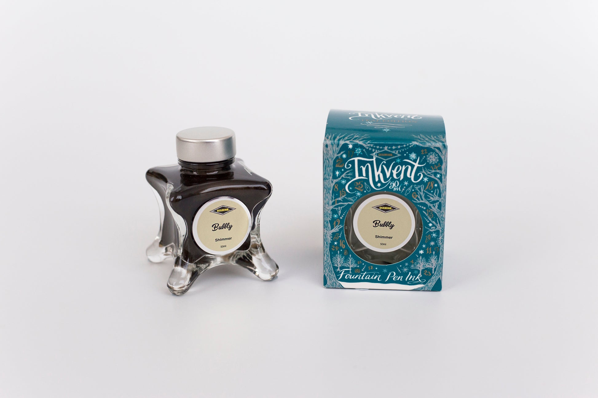 Diamine Inkvent Teal Edition - Bubbly Shimmer Ink