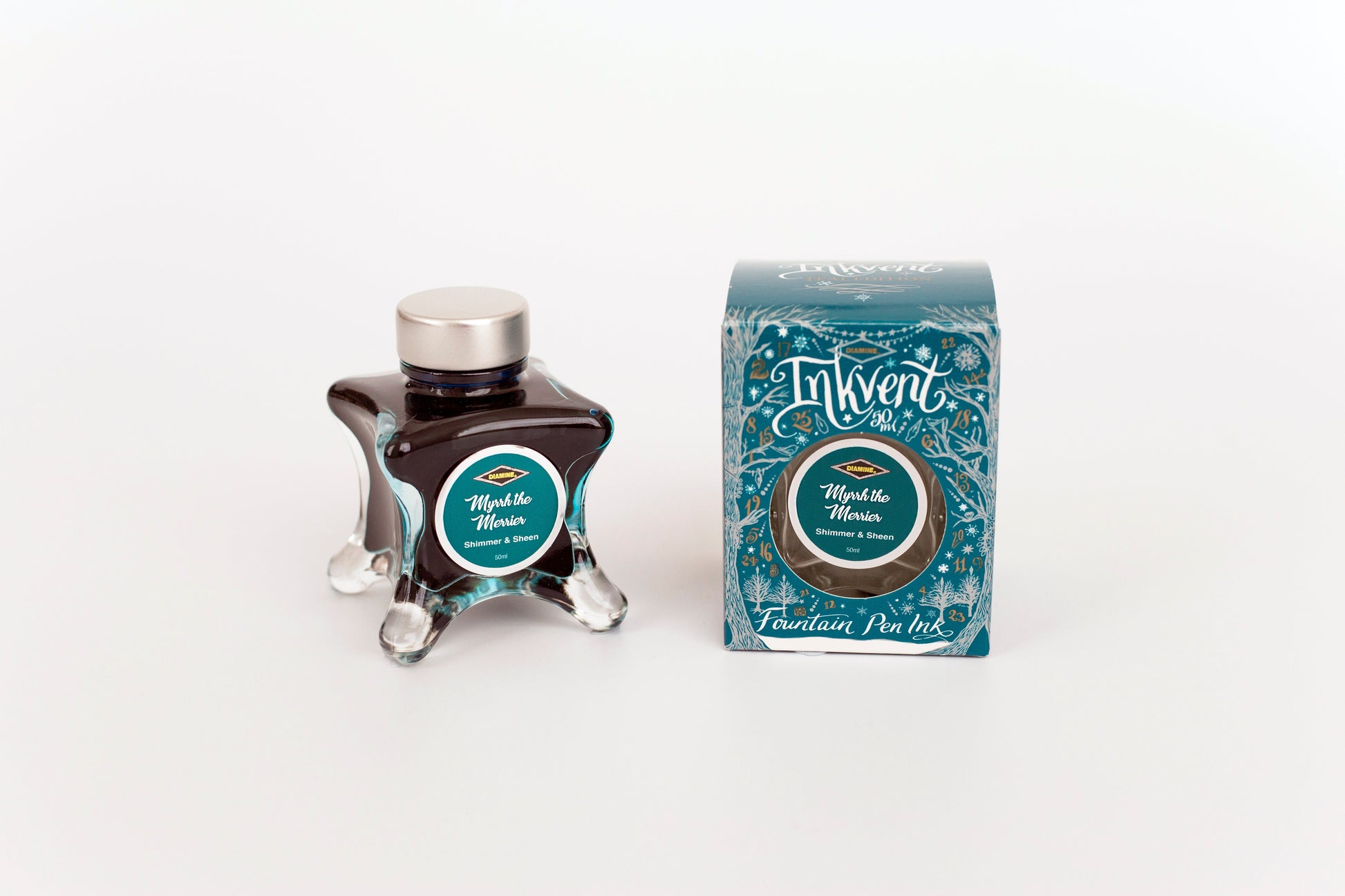 Diamine Inkvent Teal Edition - Myrrh the Merrier Shimmer & Sheen Ink