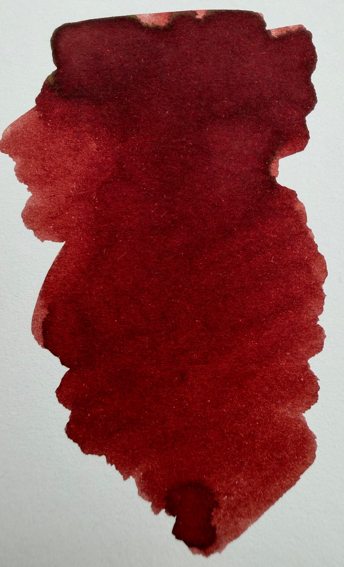 Diamine Oxblood: ink swatch on paper.