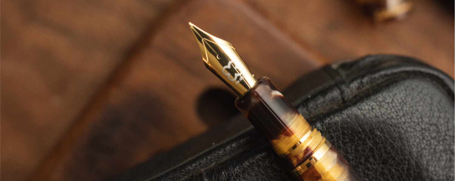 Esterbrook Estie Tortoise Button Piston Fountain Pen