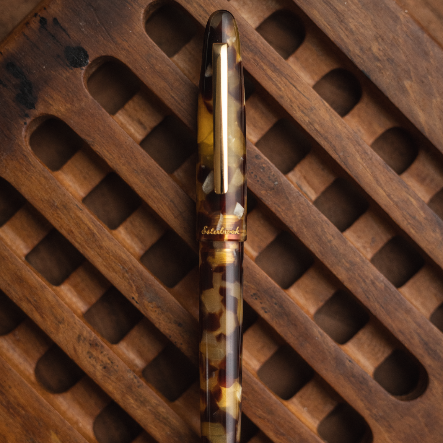 Esterbrook Estie Tortoise Button Piston Fountain Pen