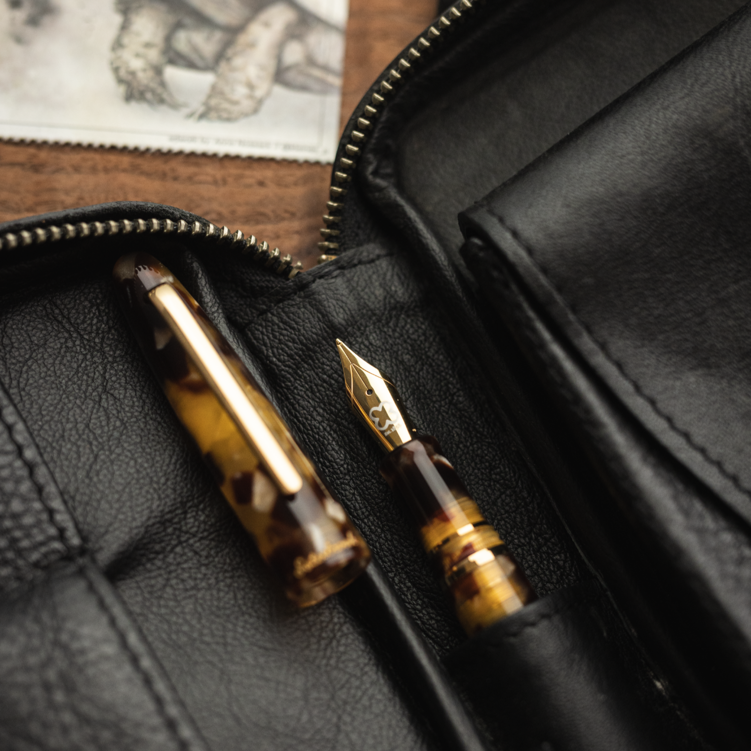 Esterbrook Estie Tortoise Button Piston Fountain Pen