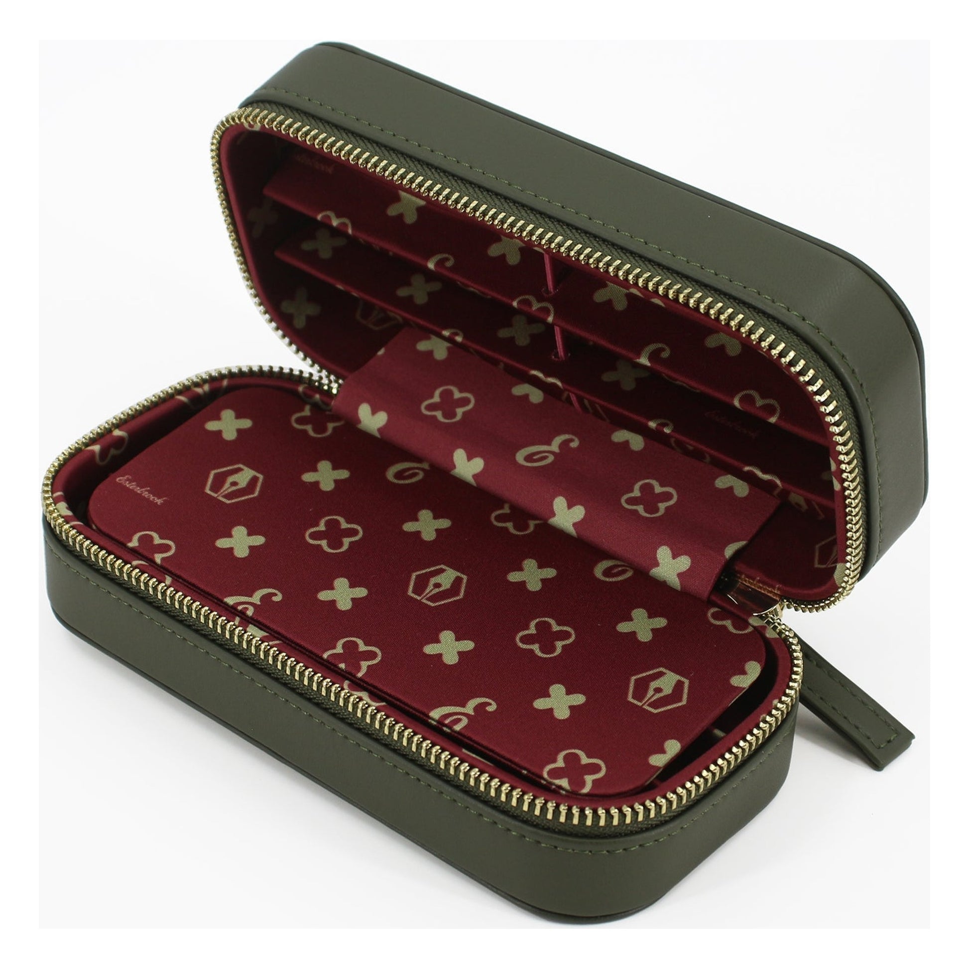 Esterbrook Nook Pen Case - Blue Dandelion & Moss Green