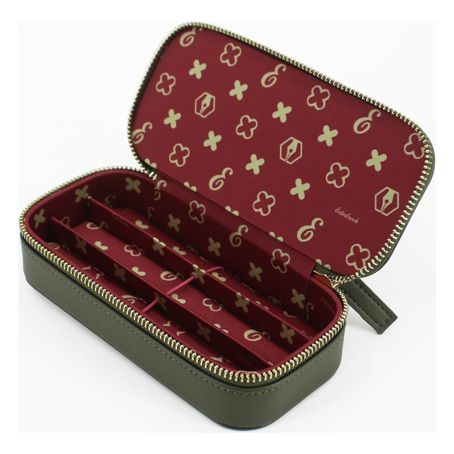 Esterbrook Nook Pen Case - Blue Dandelion & Moss Green