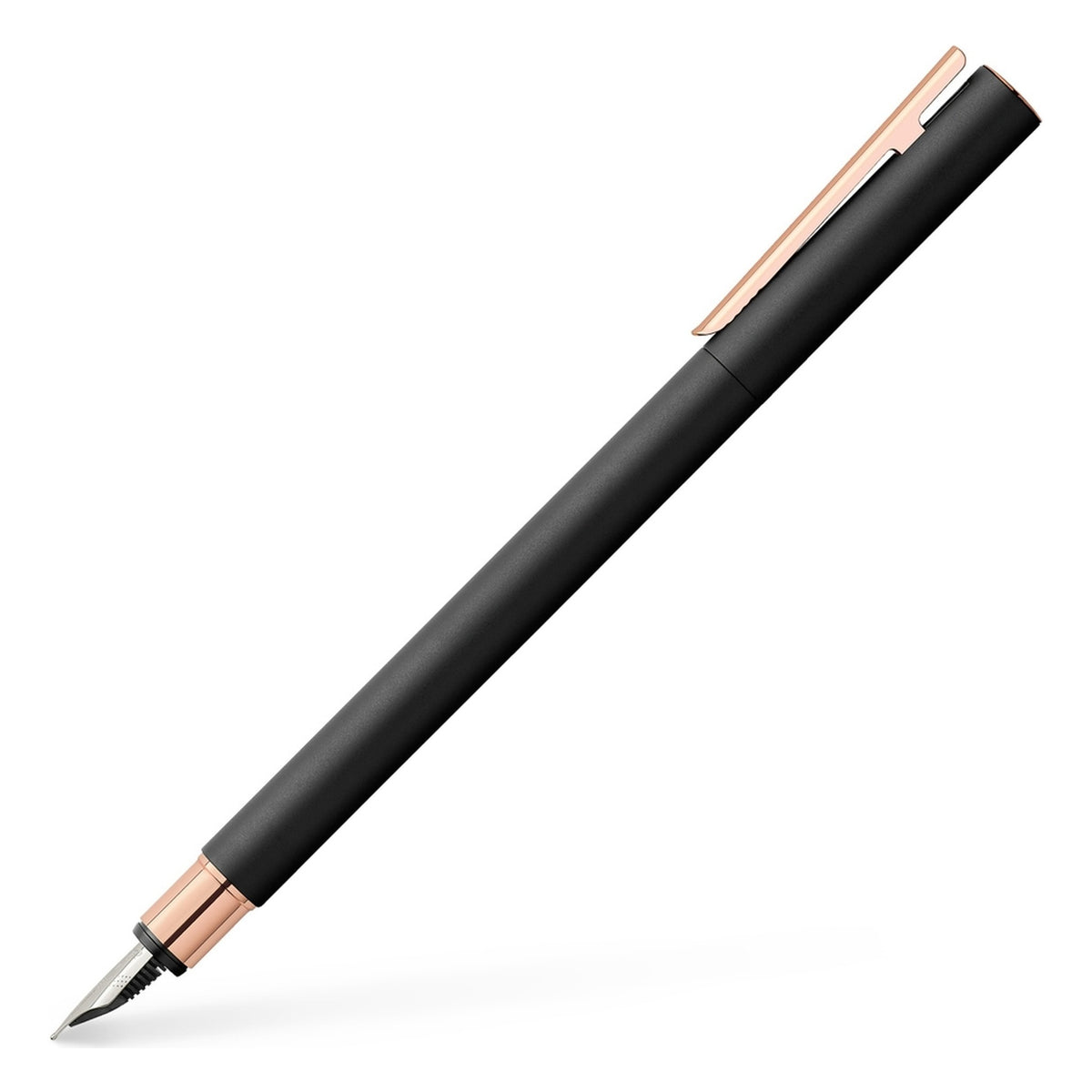 Faber-Castell Neo Slim Fountain Pen - Matte Black & Rose Gold
