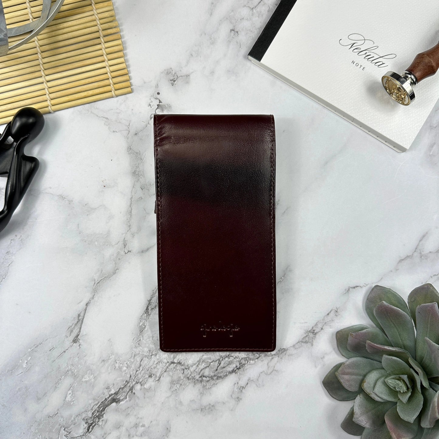 Girologio Leather 4-pen Case (Oxblood)