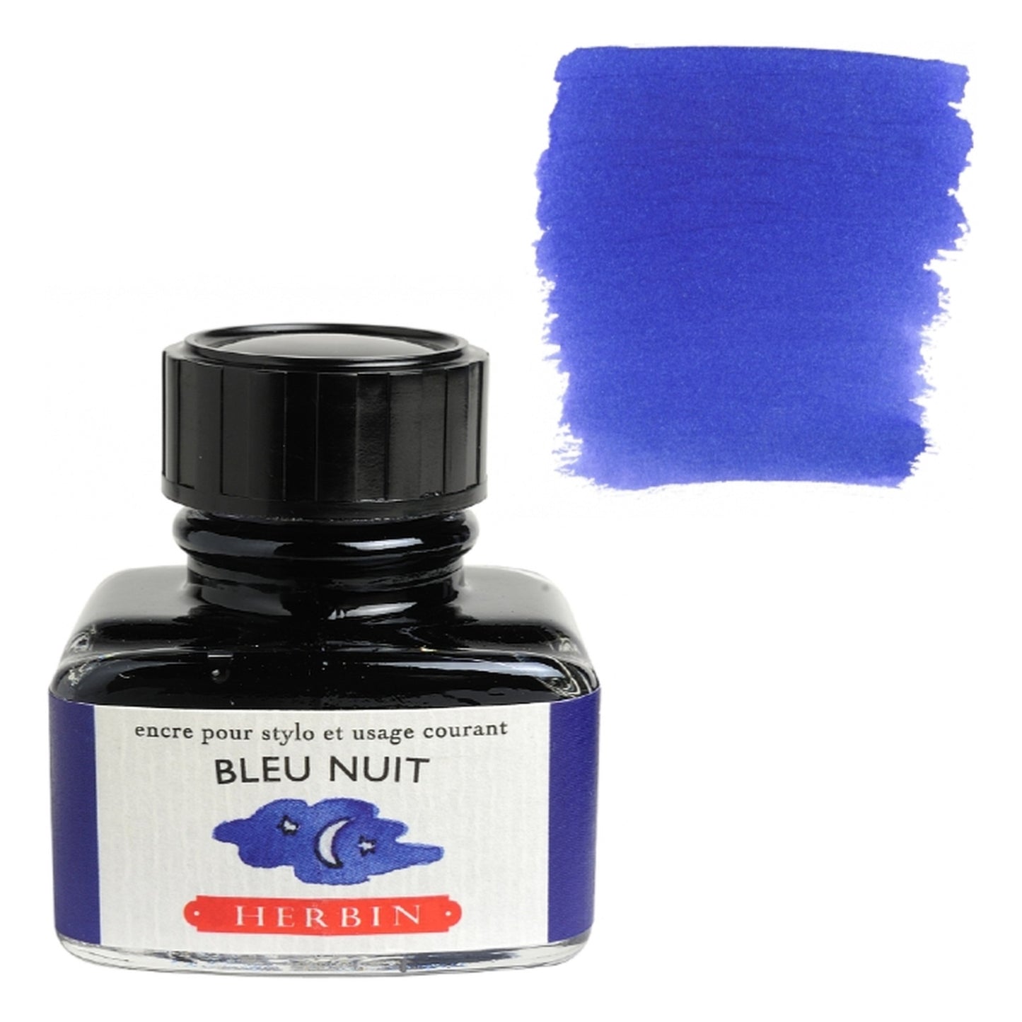 Herbin Bleu Nuit (Midnight Blue) 30mL Fountain Pen Ink Bottle