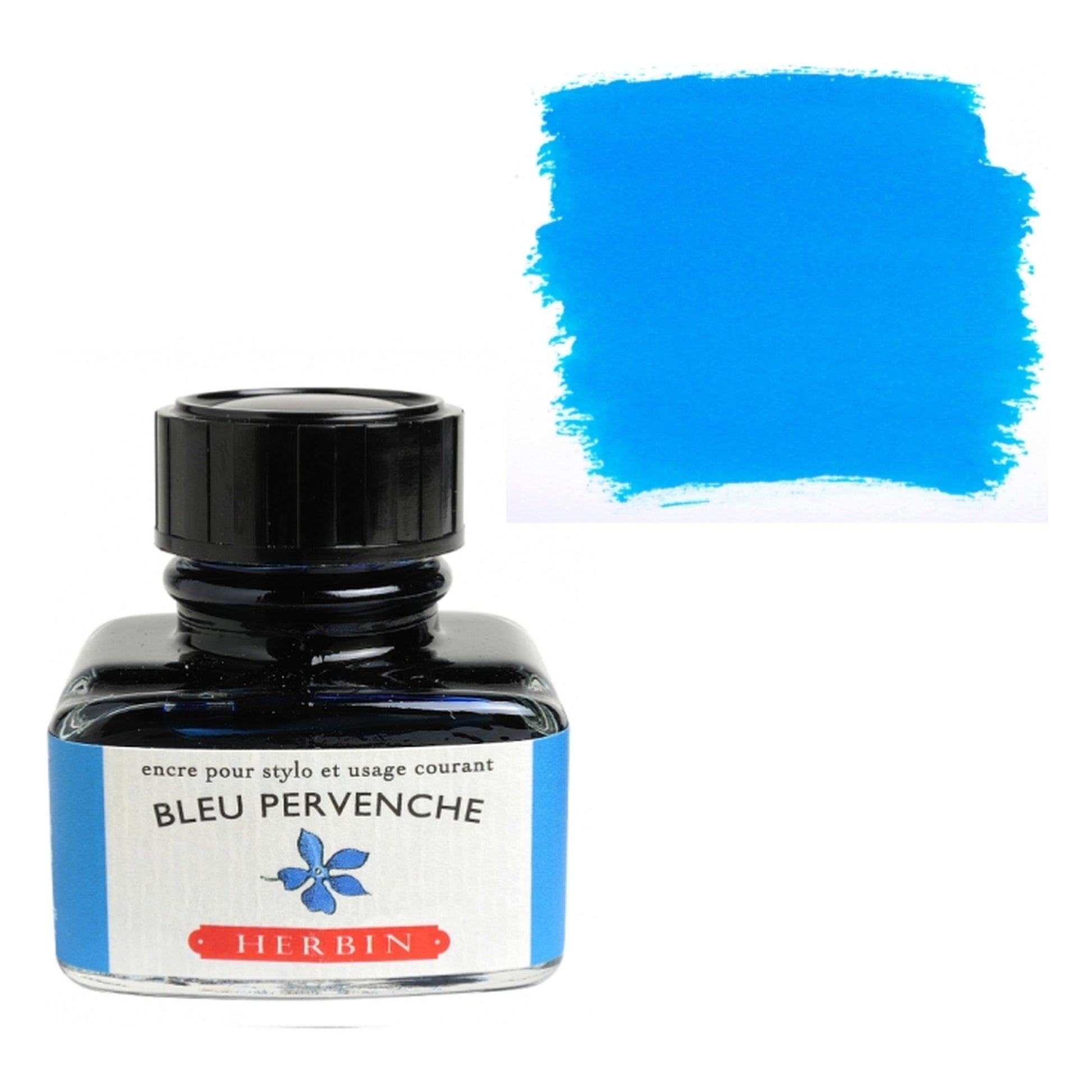 Herbin Bleu Pervenche (Periwinkle) 30mL Fountain Pen Ink Bottle
