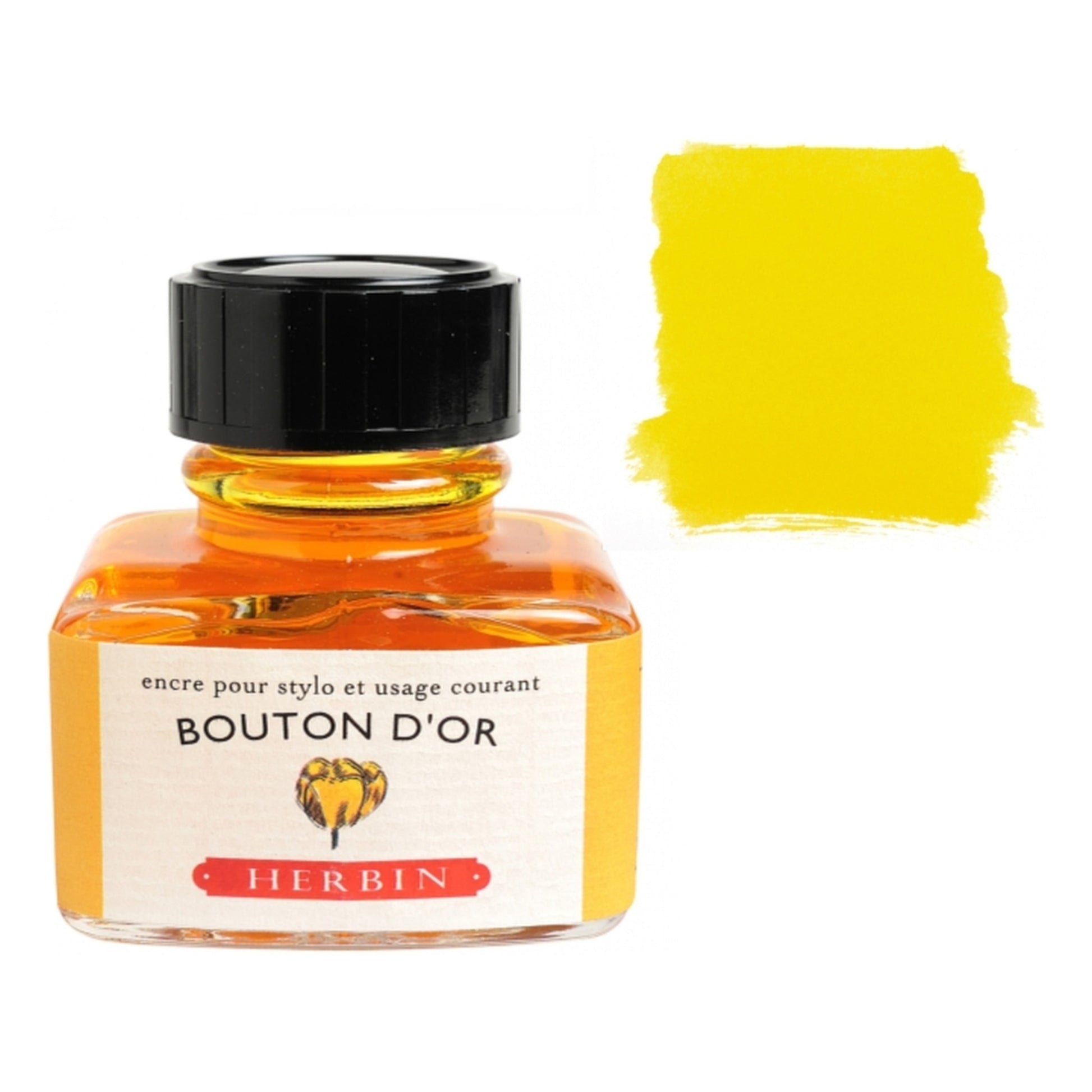 Herbin Bouton d'Or (Gold Button) 30mL Fountain Pen Ink Bottle
