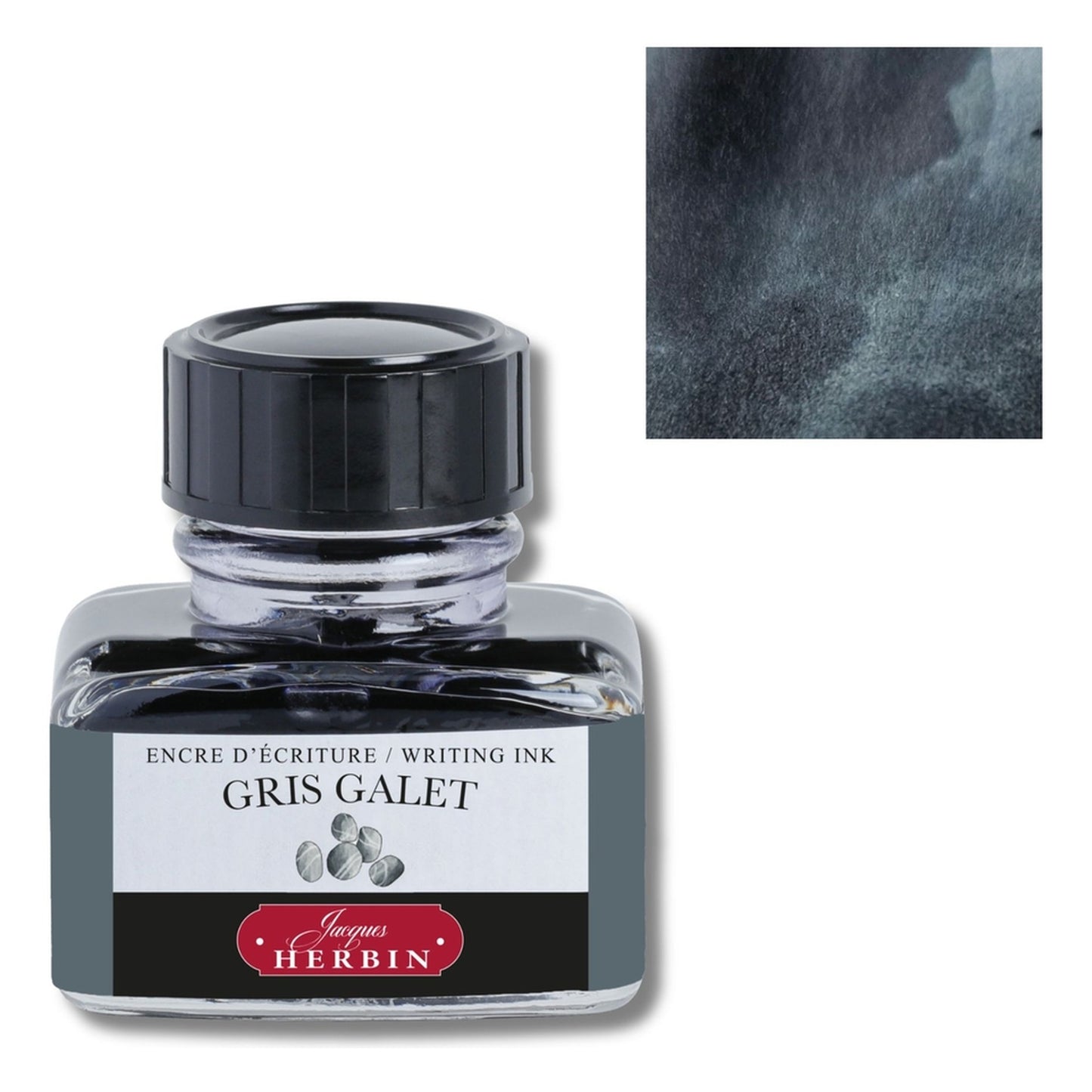 Herbin Gris Galet (Grey Stone) 30mL Fountain Pen Ink Bottle