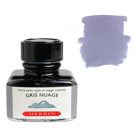 Herbin Gris Nuage (Gray Cloud) 30mL Fountain Pen Ink Bottle