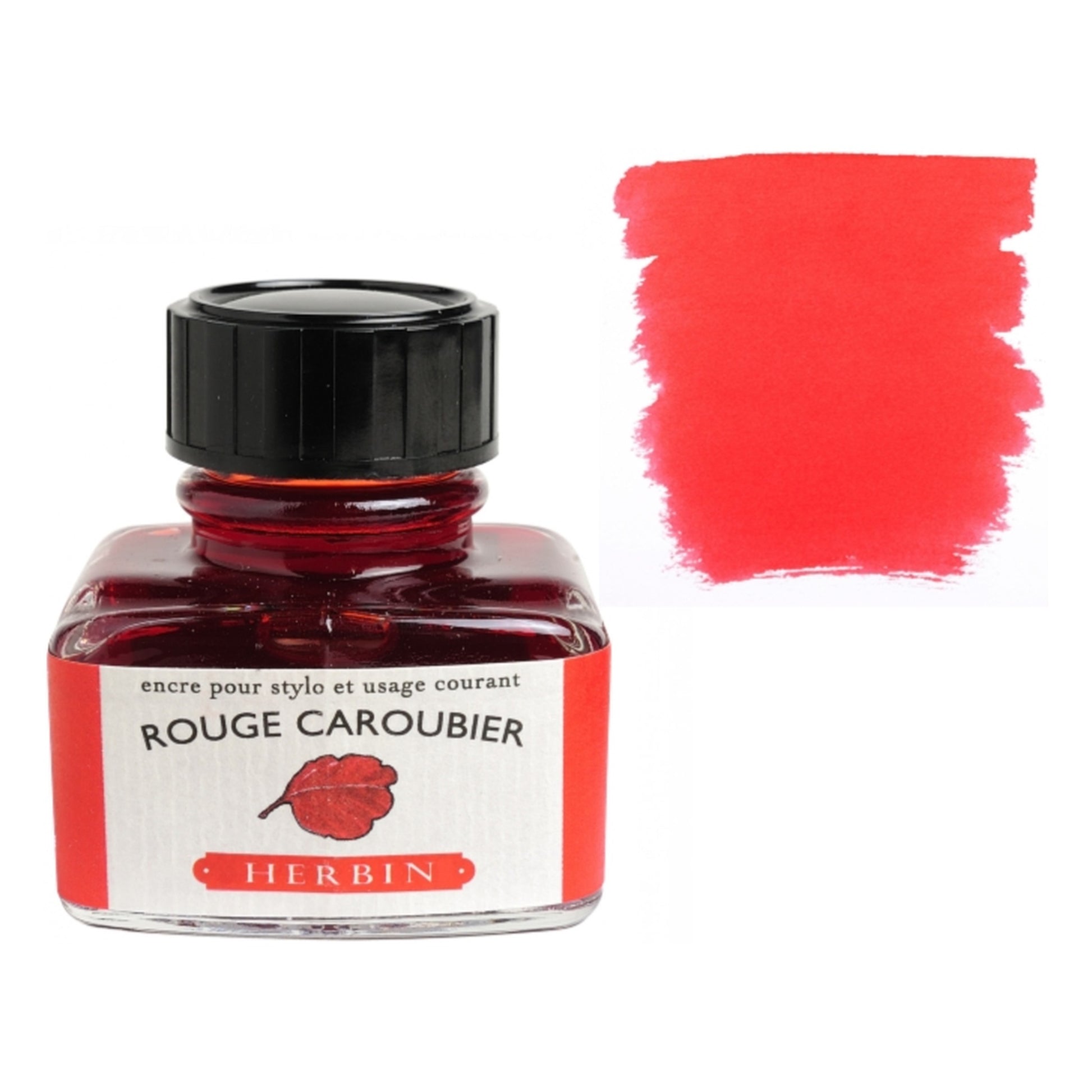 Herbin Rouge Caroubier (Red Carob) 30mL Fountain Pen Ink Bottle