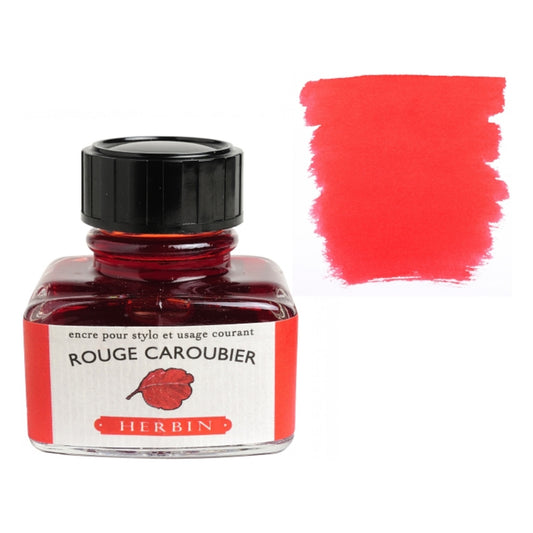 Herbin Rouge Caroubier (Red Carob) 30mL Fountain Pen Ink Bottle