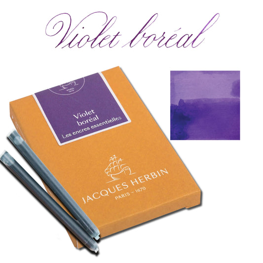 Jacques Herbin - Violet Boréal (Ink Cartridges)