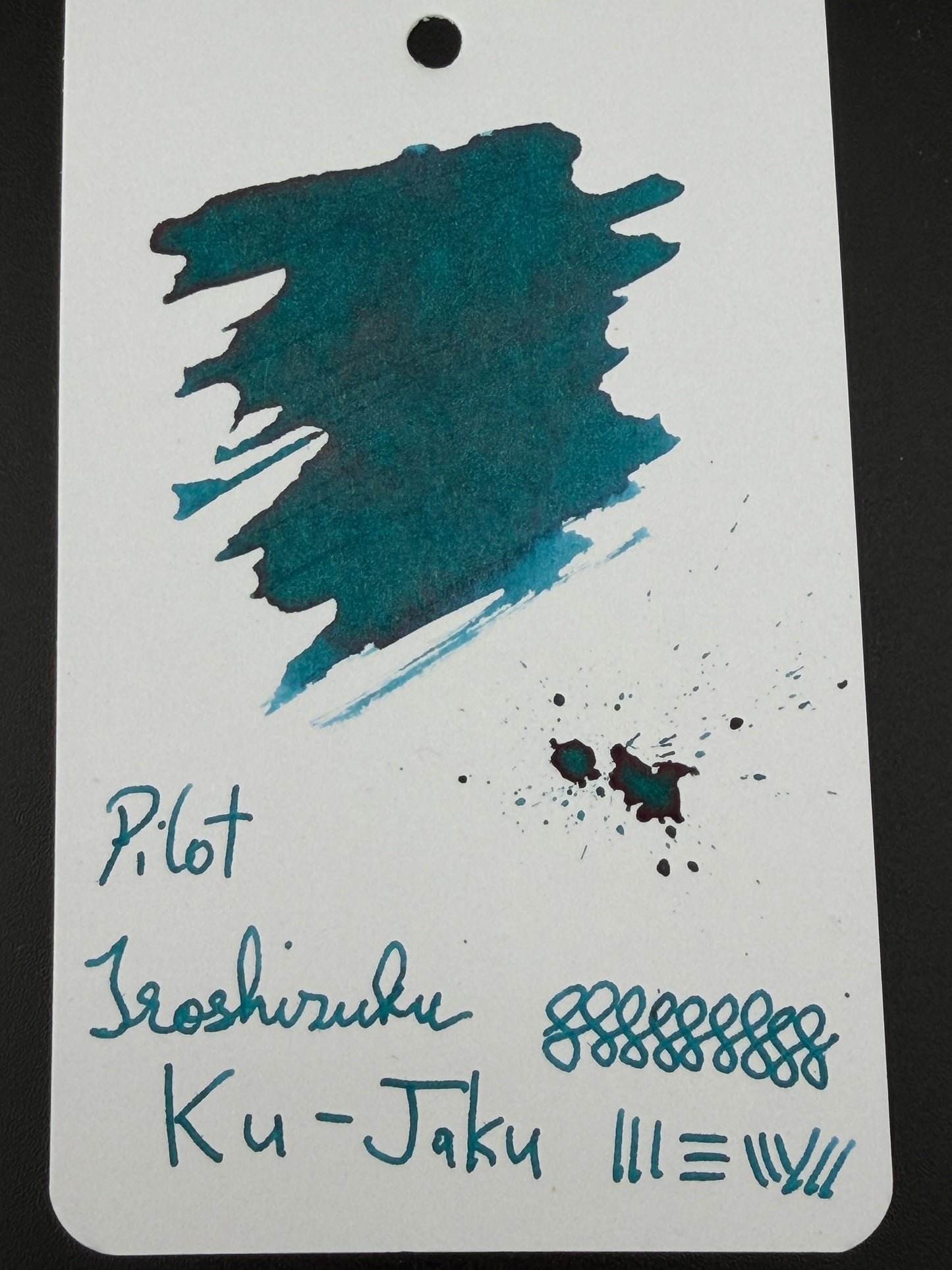 Pilot Iroshizuku Ku-jaku (Peacock Blue) Ink