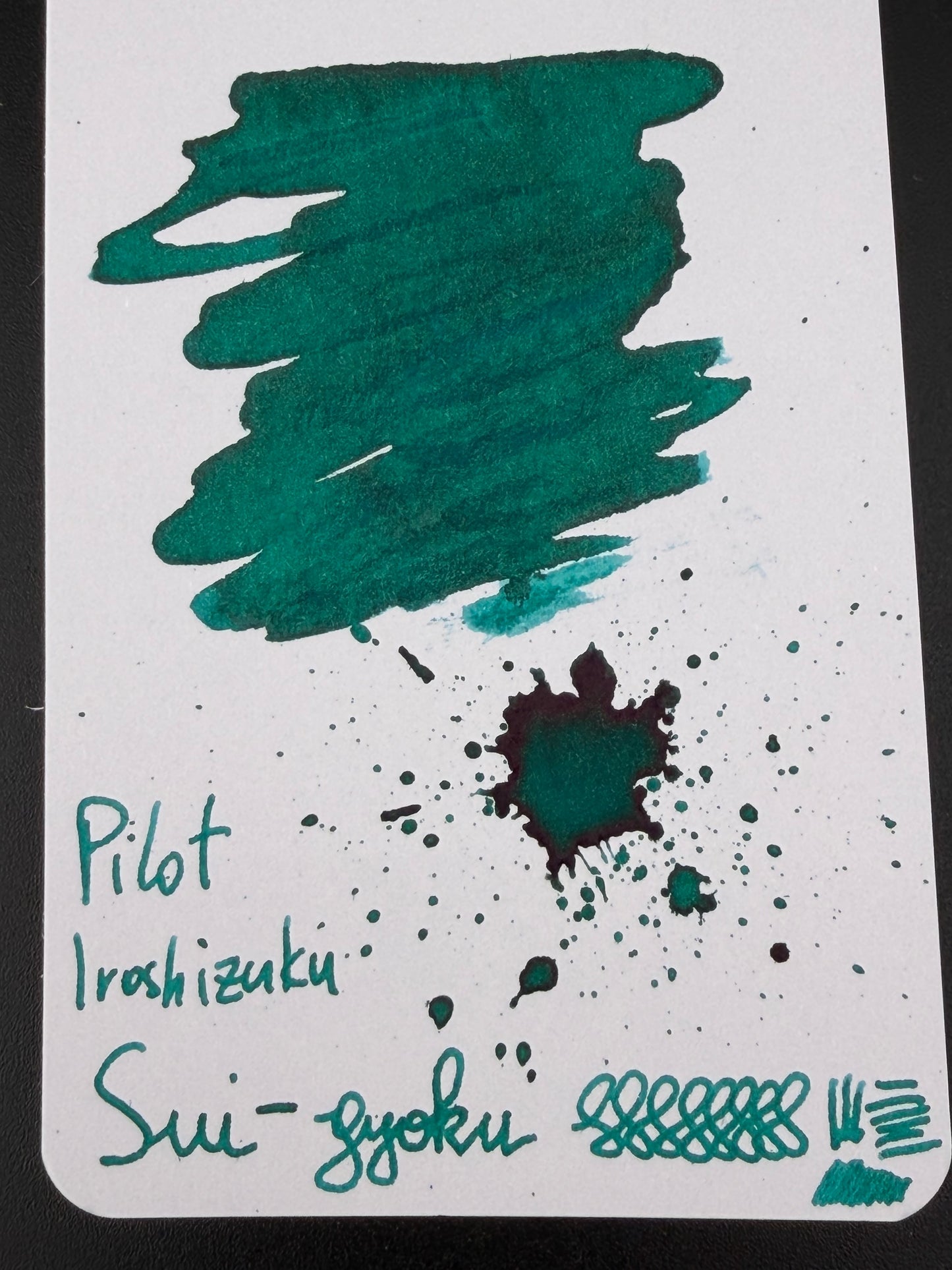 Pilot Iroshizuku Sui-gyoku (Emerald Green) Ink