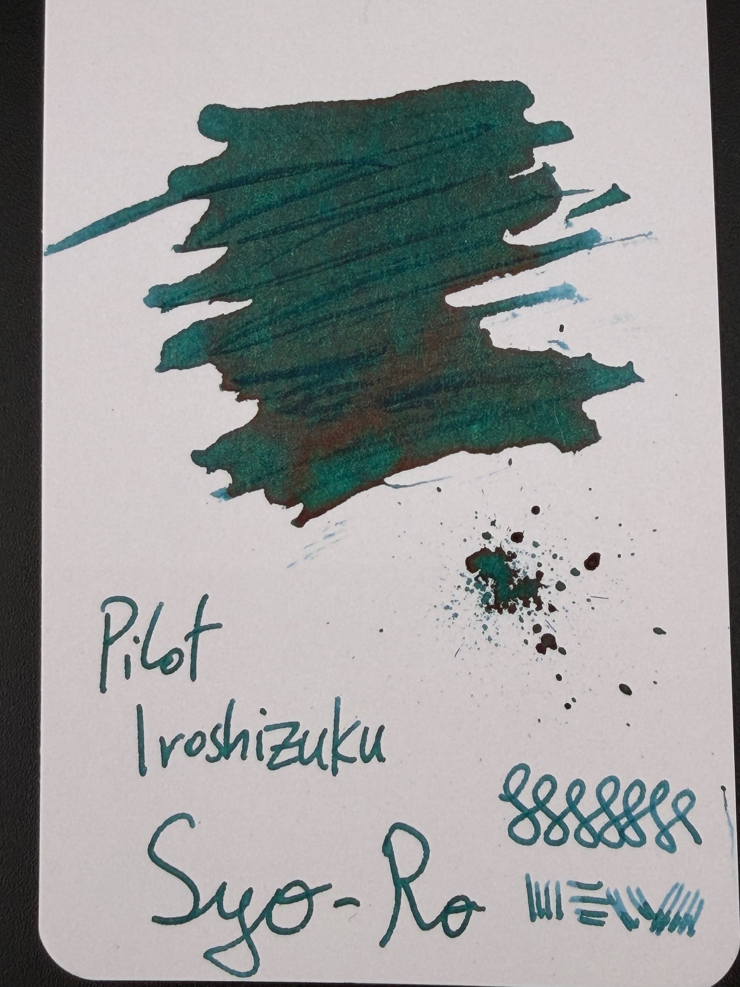 Pilot Iroshizuku Syo-ro - Teal-Green Ink