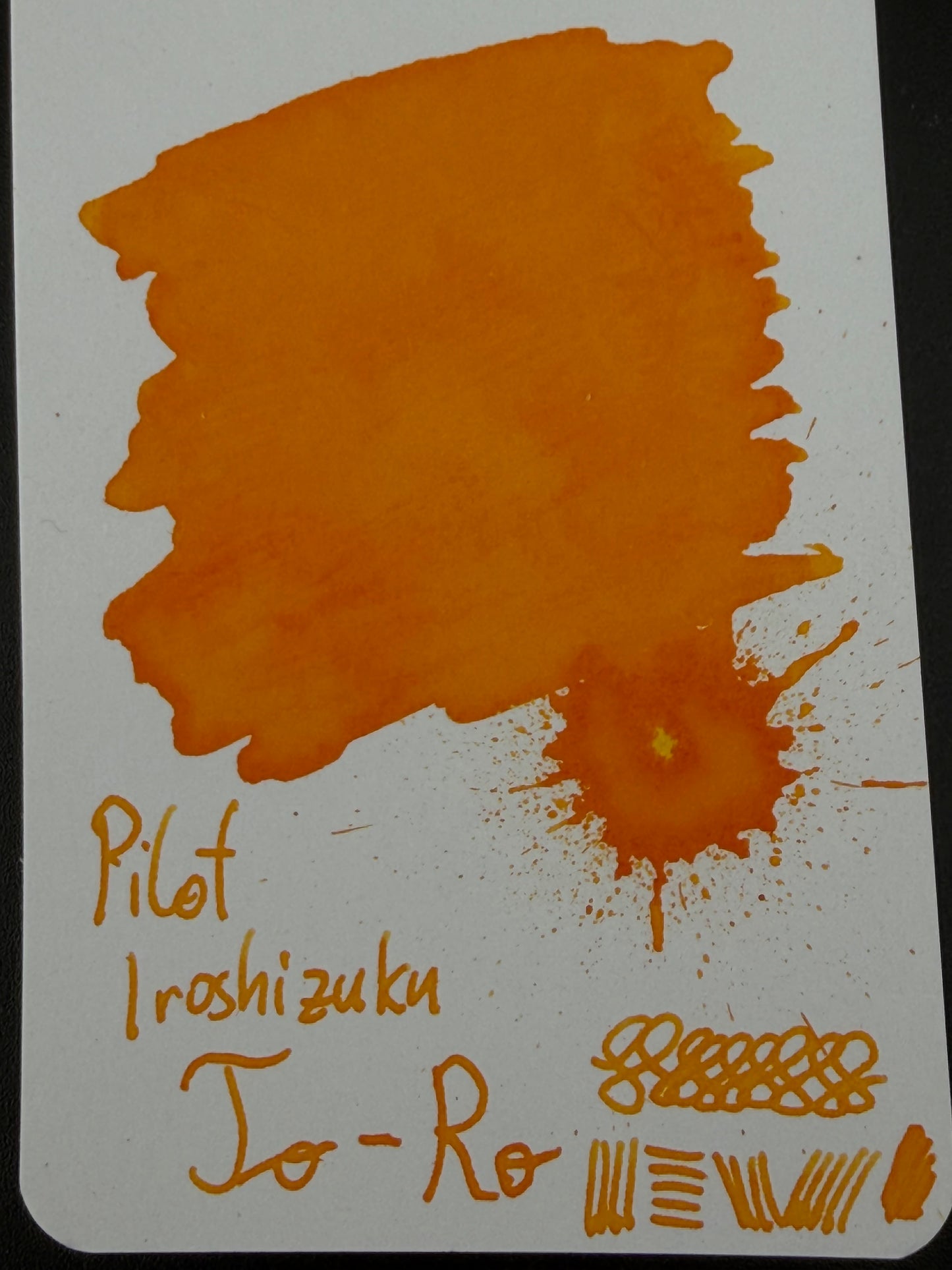 Pilot Iroshizuku To-ro - Orange Ink