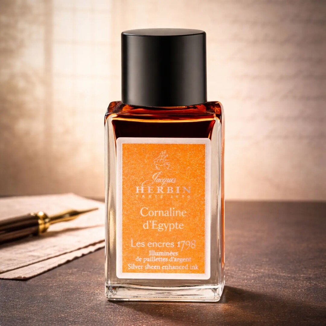 Jacques Herbin 1798 Cornaline d’Égypte Silver Shimmer Ink