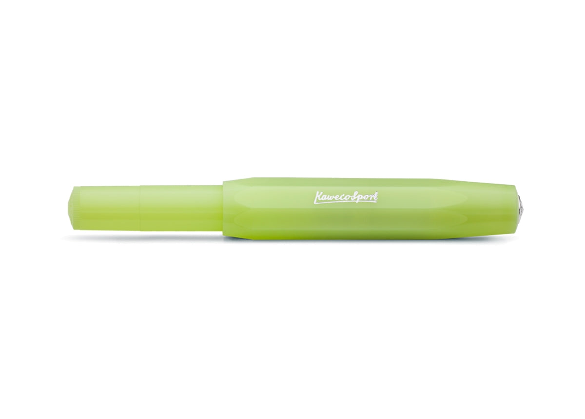 Kaweco Frosted Sport Fountain Pen - Fine Lime