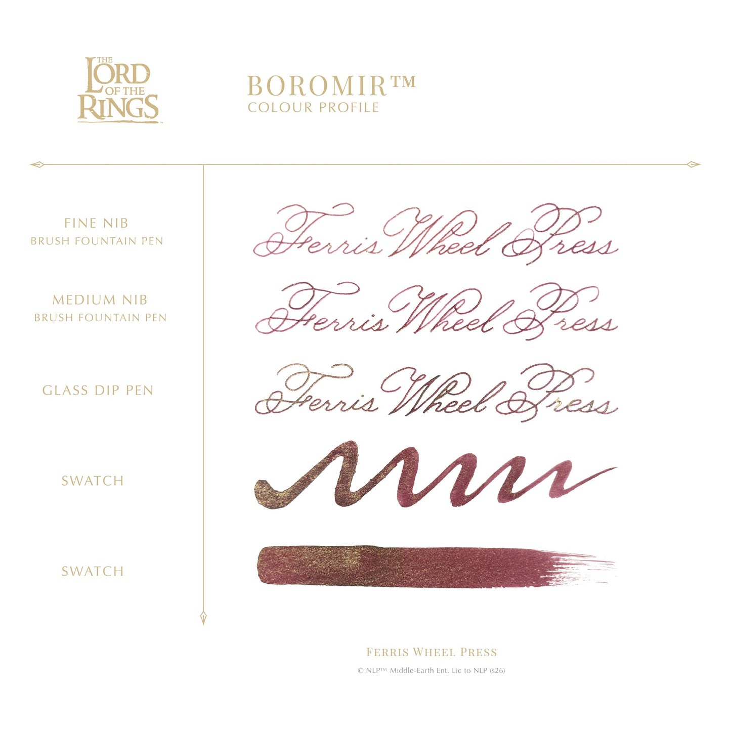 Ferris Wheel Press x The Lord of the Rings - Boromir Signature Ink (38mL)