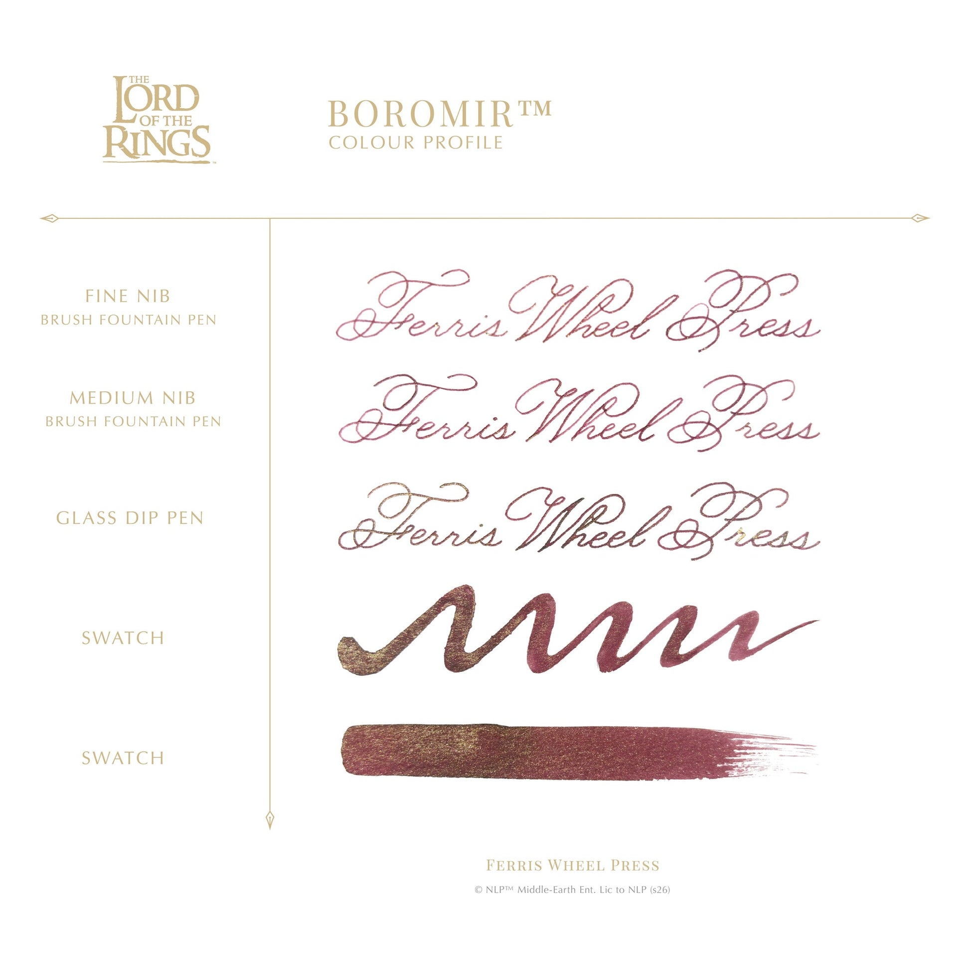 Ferris Wheel Press x The Lord of the Rings - Boromir Signature Ink (38mL)