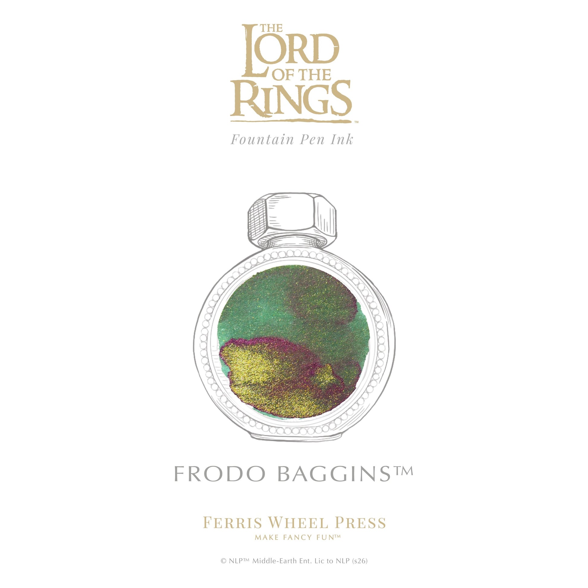 Ferris Wheel Press x The Lord of the Rings - Frodo Baggins Signature Ink (38mL)