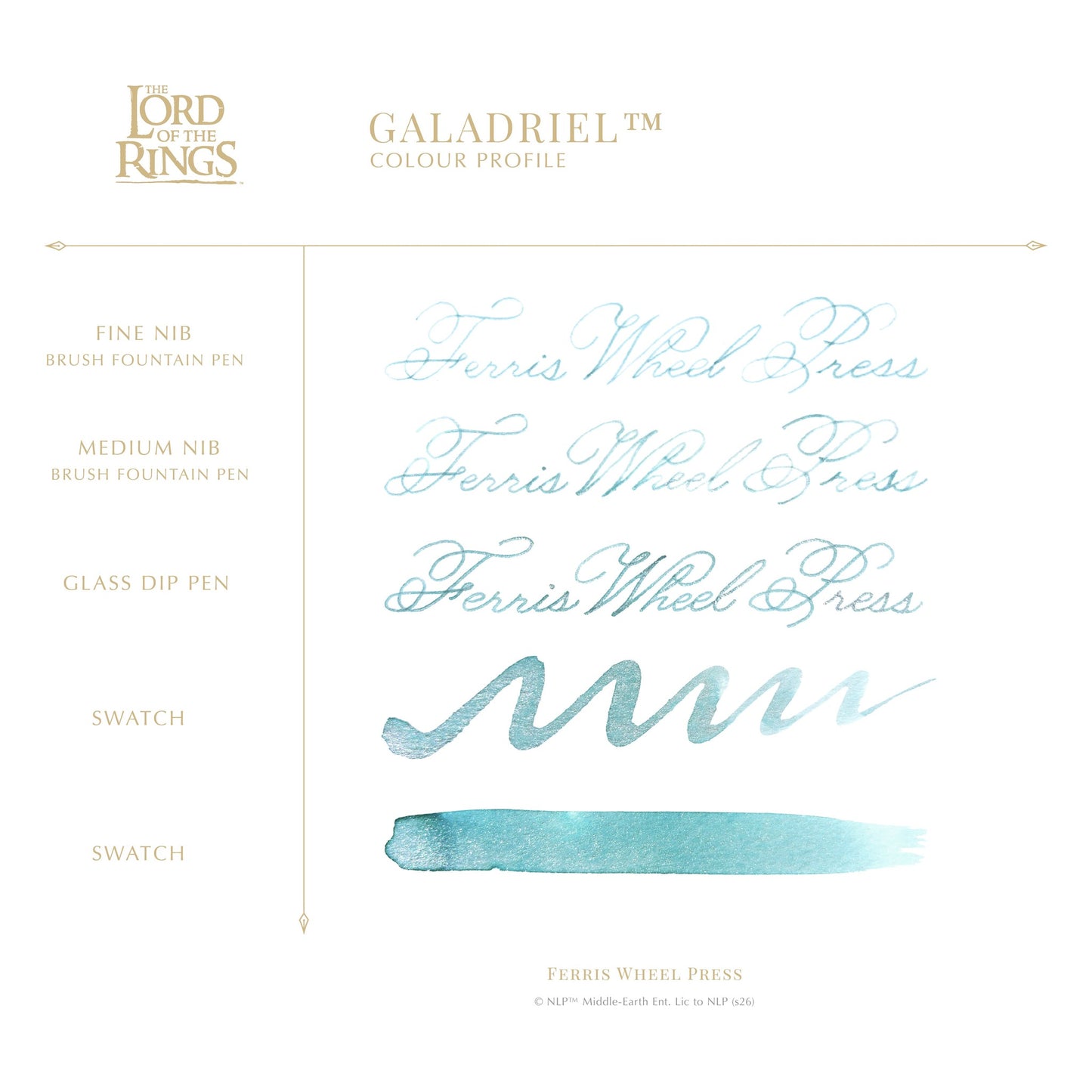 Ferris Wheel Press x The Lord of the Rings - Galadriel Signature Ink (38mL)