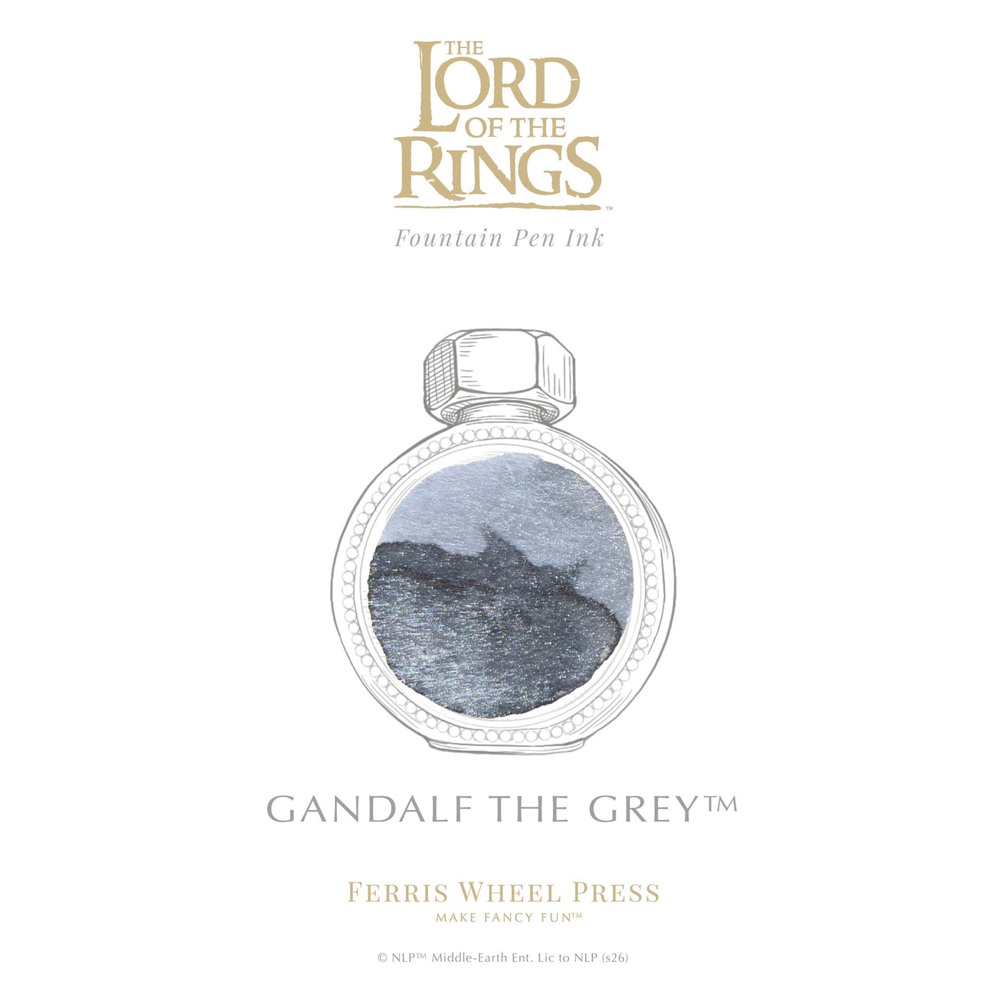 Ferris Wheel Press x The Lord of the Rings - Gandalf the Grey Signature Ink (38mL)