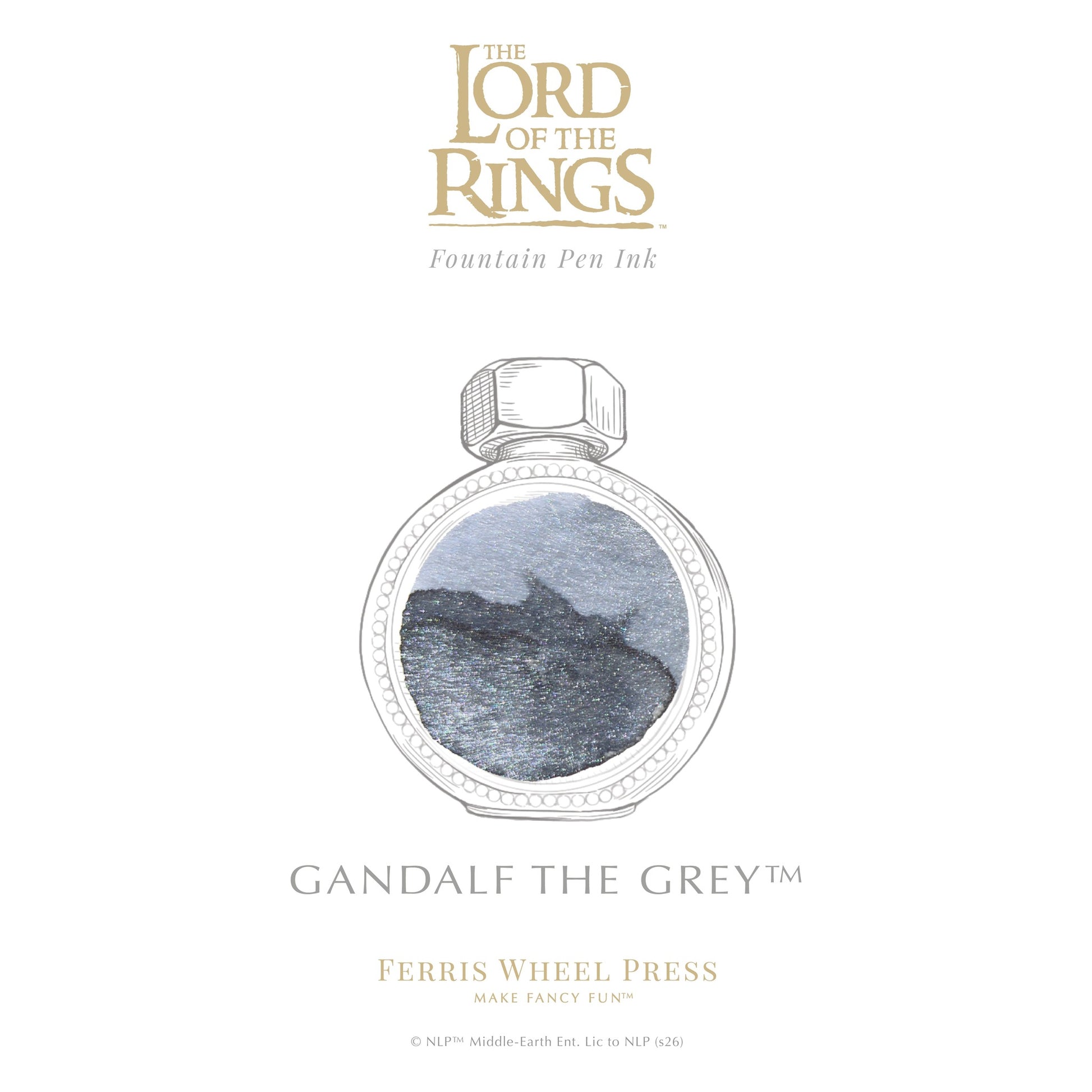 Ferris Wheel Press x The Lord of the Rings - Gandalf the Grey Signature Ink (38mL)
