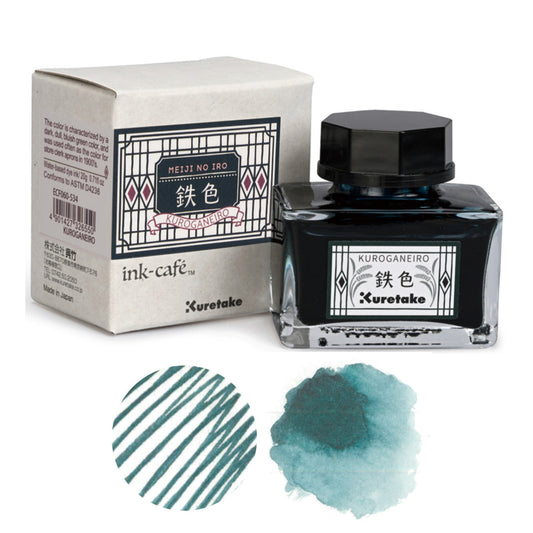 Kuretake Meiji No Iro Ink - Kuroganeiro Green