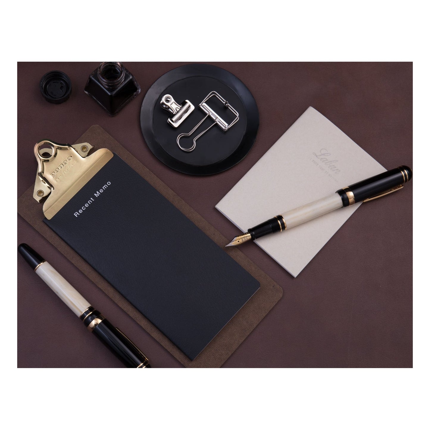 Laban 325 Cambridge fountain pen on a writing desk