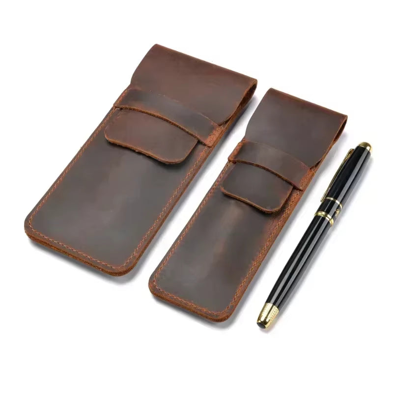 Leather Fountain Pen Case (1-pen and 2-pen)