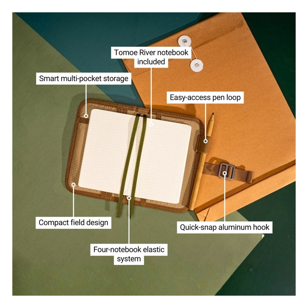 LOCHBY Mini Field Journal - Olive