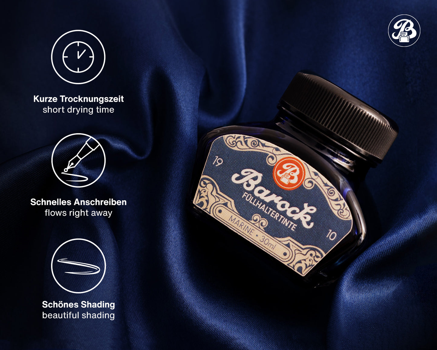 Octopus Barock 1910: Marine Blue Ink