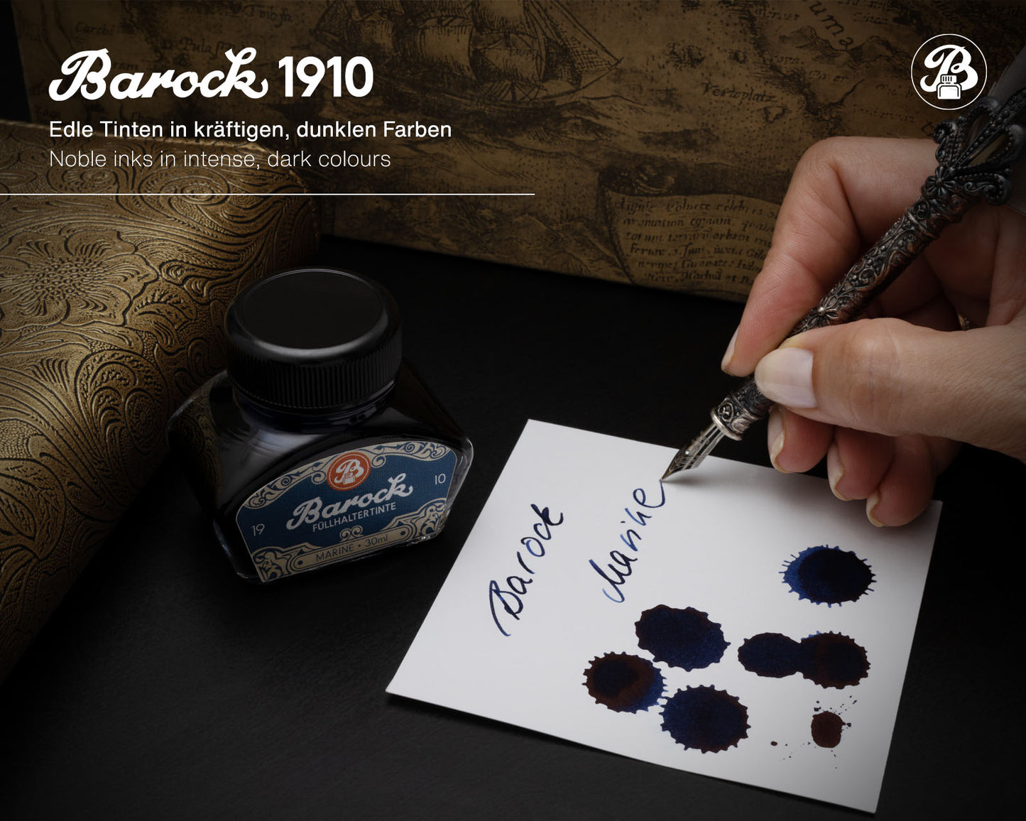 Octopus Barock 1910: Marine Blue Ink