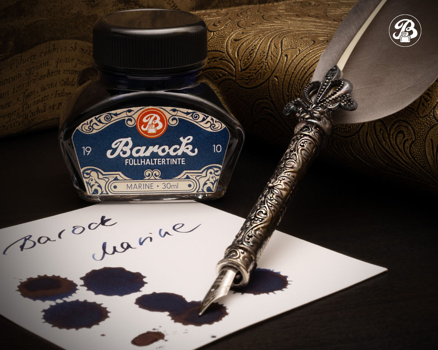 Octopus Barock 1910: Marine Blue Ink