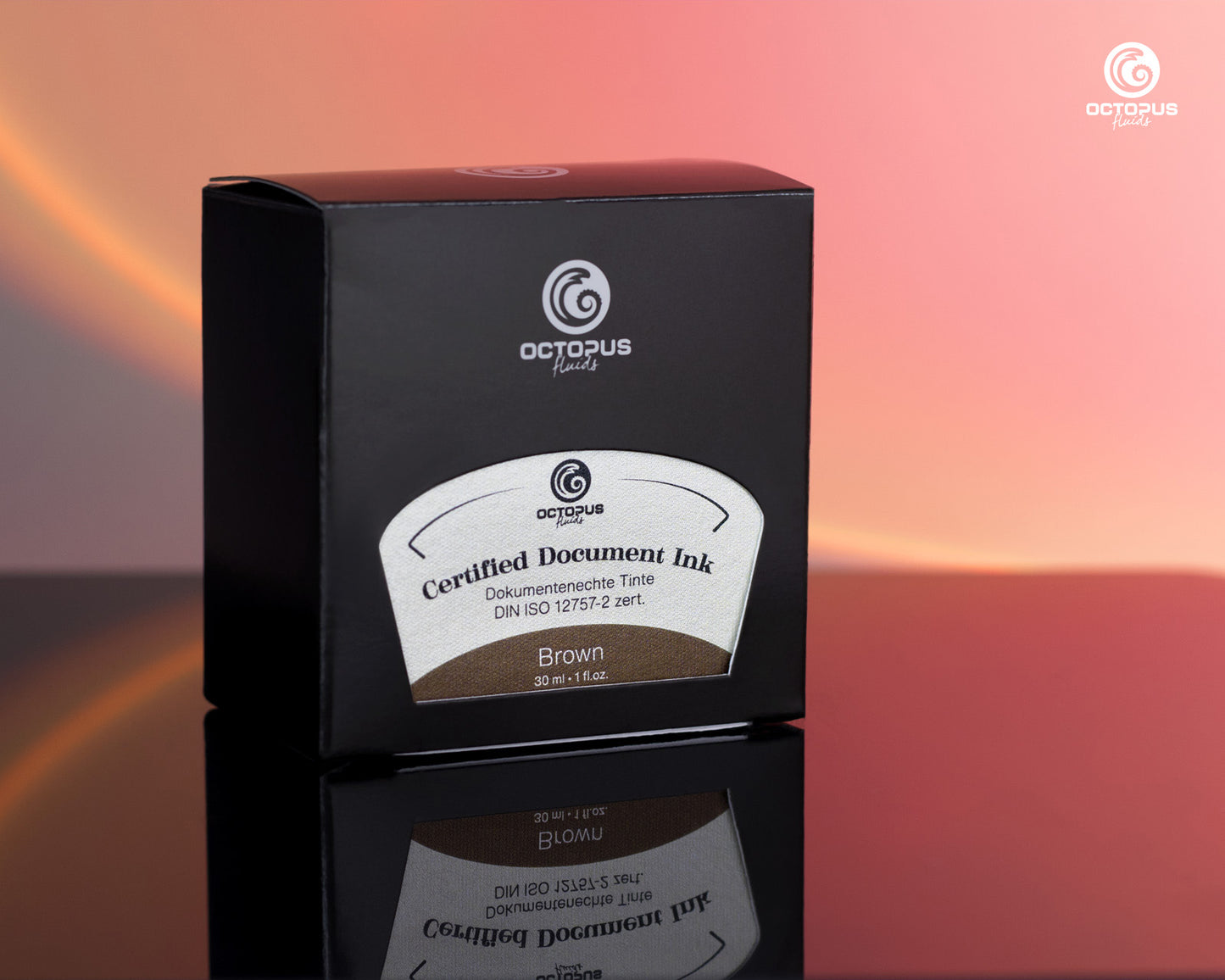 Octopus Fluids - Document Ink, Brown (30mL Bottle)