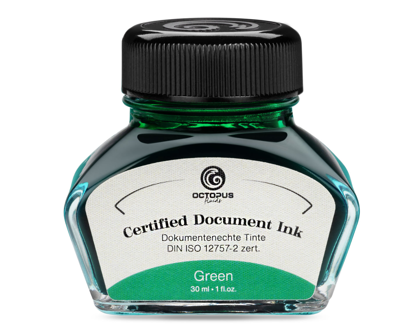 Octopus Fluids - Document Ink, Green (30mL Bottle)
