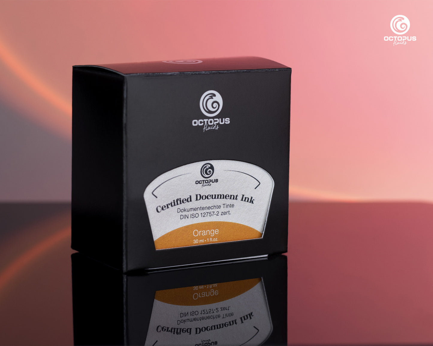 Octopus Fluids - Document Ink, Orange (30mL Bottle)