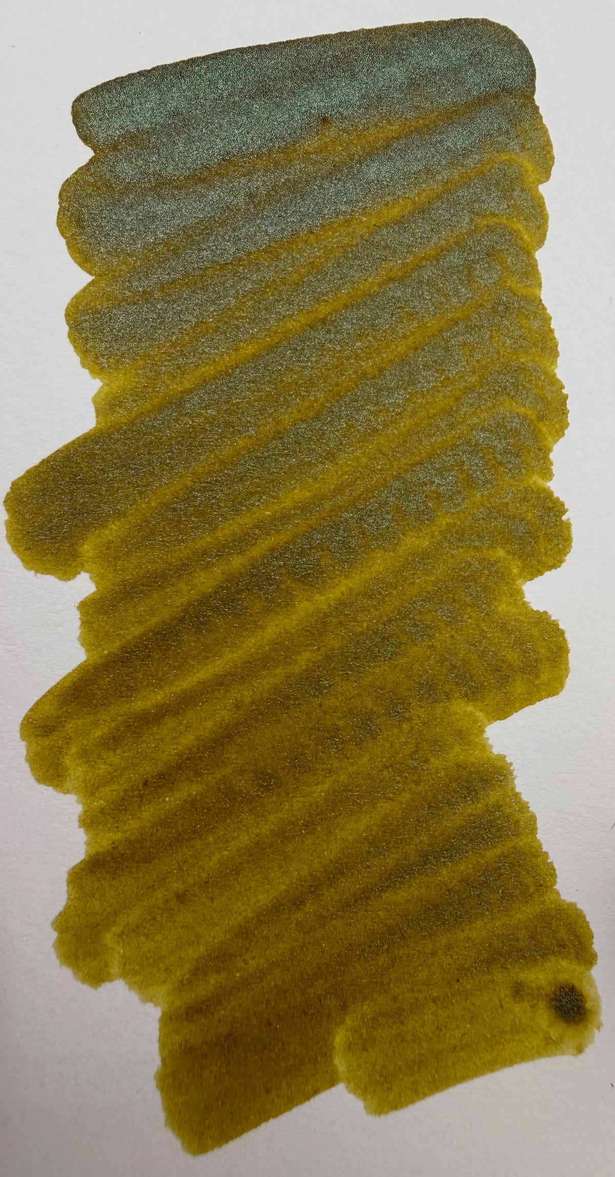 Octopus Celestial Glitter Gaia's Grove: ink swatch showing reflective shimmer.