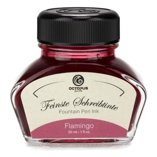 Octopus Fluids Flamingo Red-Pink Fountain Pen Ink